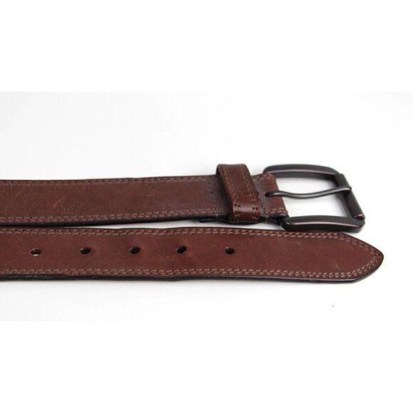 Columbia BROWN GENUINE LEATHER 1 3/8"Wd STITCH CASUAL DRESS MEN'S BELT 36 (G83 - Picture 14 of 15
